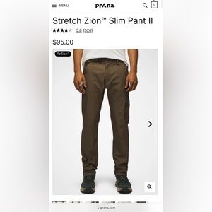 Prana Stretch Zion Pants II